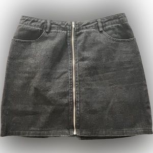 Azalea Black Denim Skirt